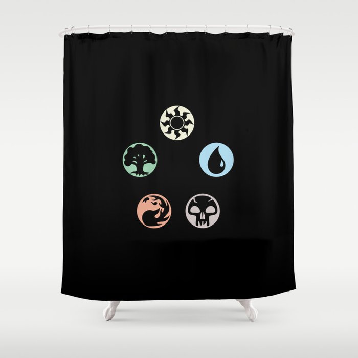 MTG Symbols Shower Curtain
