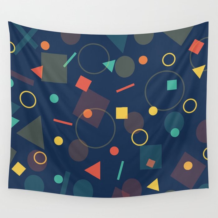 Geometric Shapes Wall Tapestry