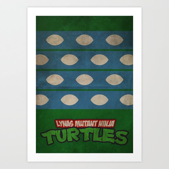 LYNAS Mutant Ninja Turtles: Leonardo Art Print