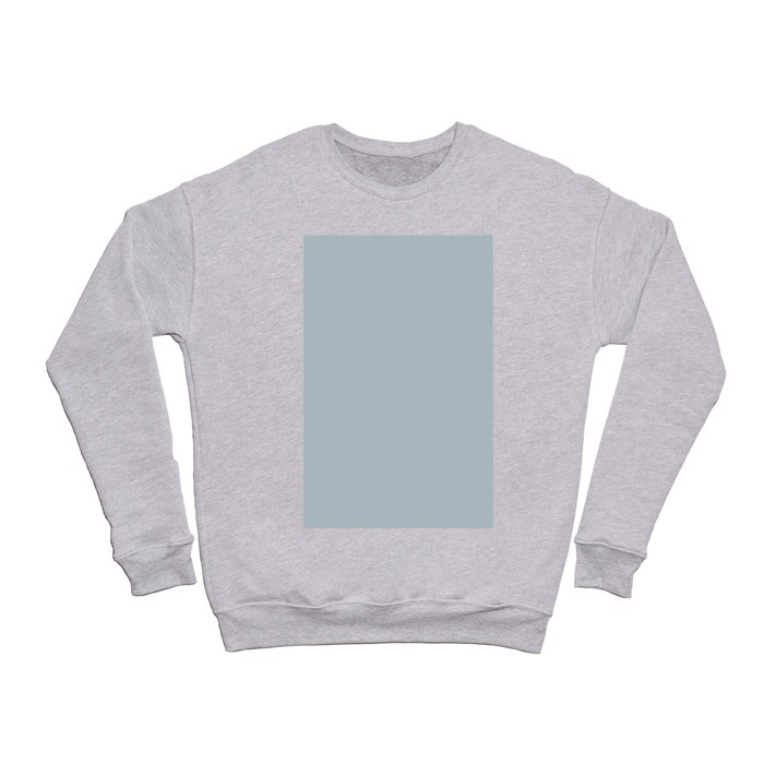 Pastel Baby Blue Gray Solid Color Pairs PPG Ocean Drive PPG1040-3 - All One Single Shade Hue Colour Crewneck Sweatshirt