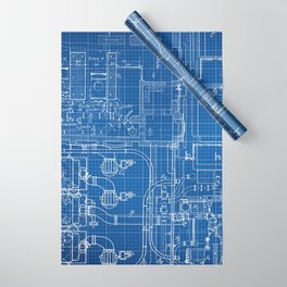 BLUEPRINT Wrapping Paper