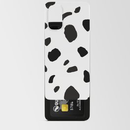 Black And White Leopard Spots Pattern Android Card Case