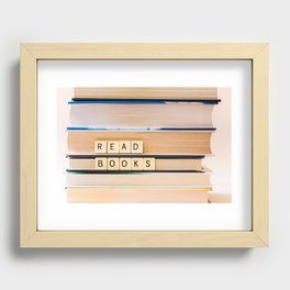 Read Books Recessed Framed Print