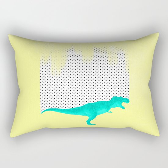dino got the blues, or not! Rectangular Pillow
