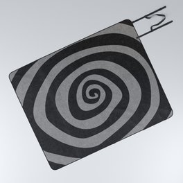 boho hypnosis - charcoal Picnic Blanket