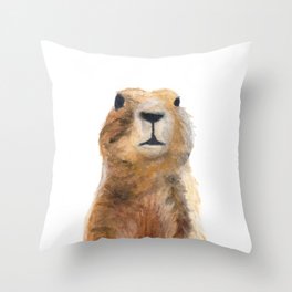 Prairie Dog Throw Pillow