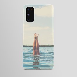 Handstand in water Android Case