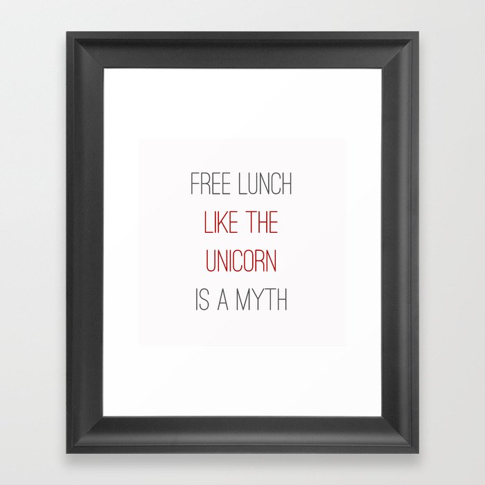 FREE LUNCH 1 Framed Art Print