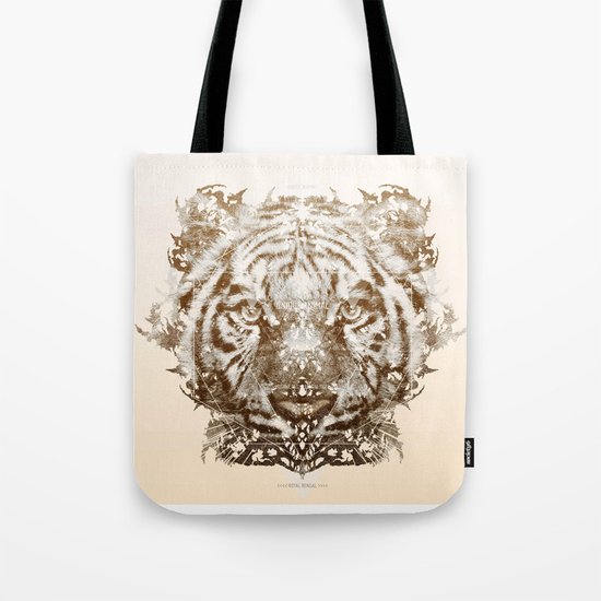 The White Tiger (Gold Version) Tote Bag