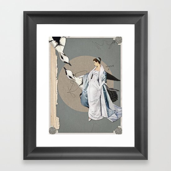 Blue Framed Art Print