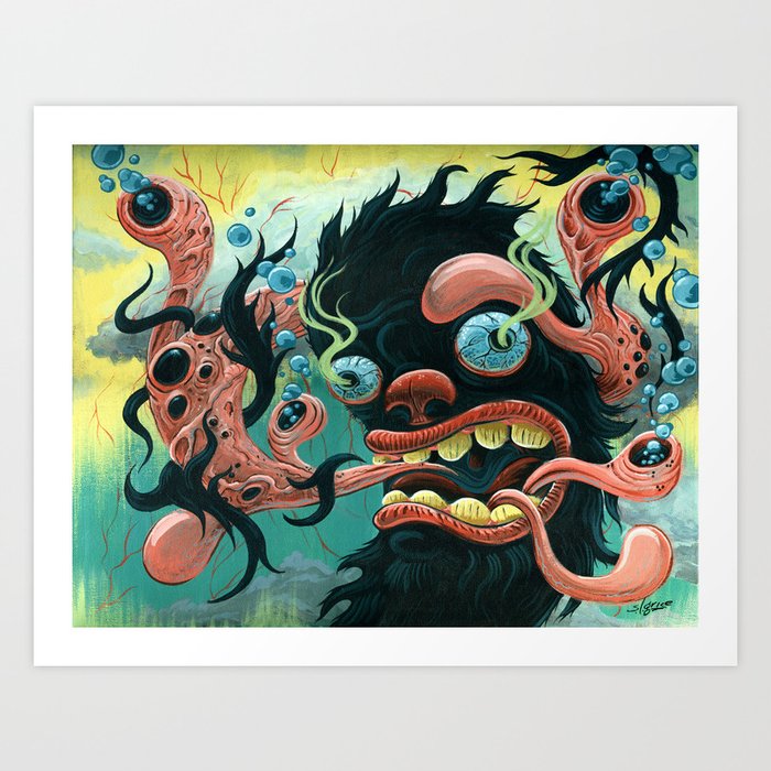 Guardian of the Bubble Pipes of Creation Art Print