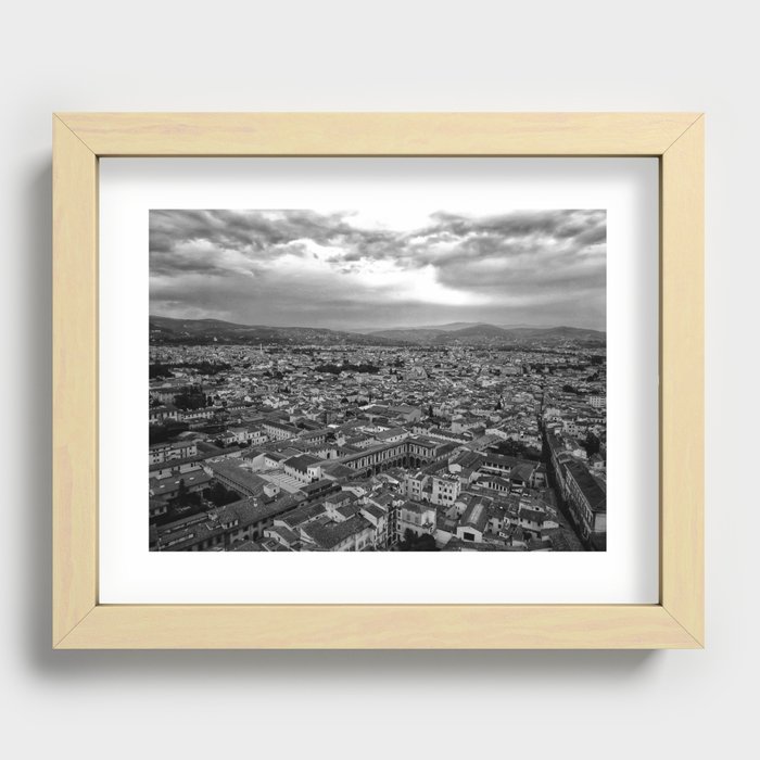 Firenze From The Sky Recessed Framed Print