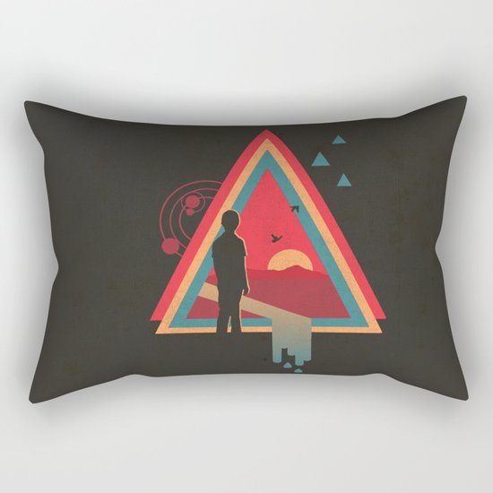 Stare into the Sun Rectangular Pillow