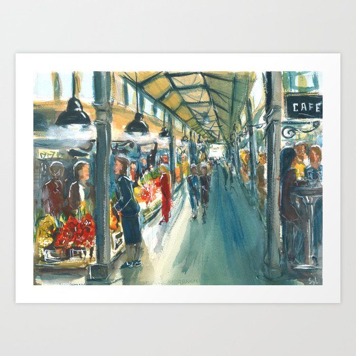 San Miguel Market Madrid Spain Art Print