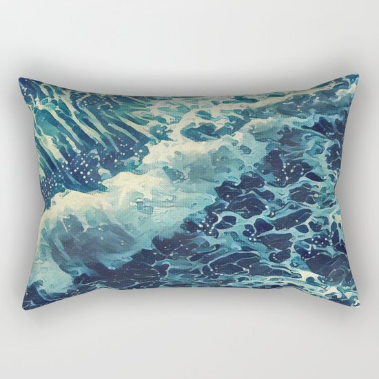 Every tide hath its ebb Rectangular Pillow