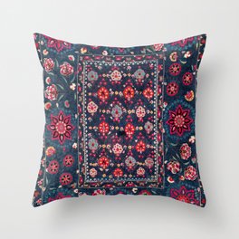 Lakai Suzani Shakhrisyabz Uzbek Embroidery Print Throw Pillow