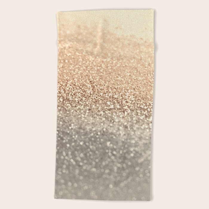 GOLD GOLD GOLD Beach Towel by Monika Strigel Society6