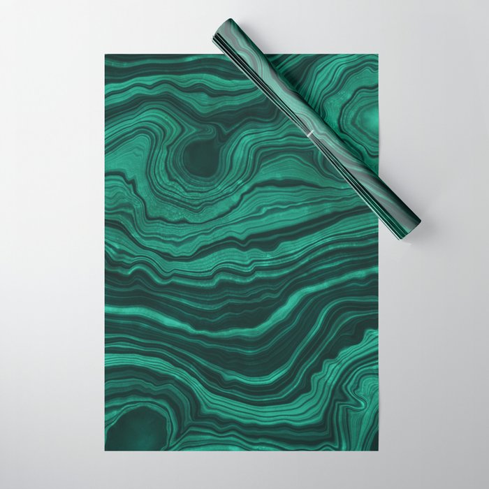 Malachite Texture 01 Wrapping Paper