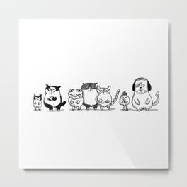 3 CRAZYSSS AND FRIENDS Metal Print
