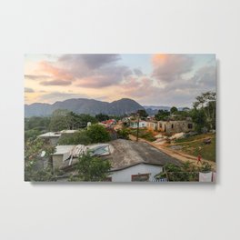 Village in Vinales Metal Print | Skyporn, Canon, Oldhouse, Cloudporn, Color, Canon6D, Landscape, Sunset, Photo, Hdr 
