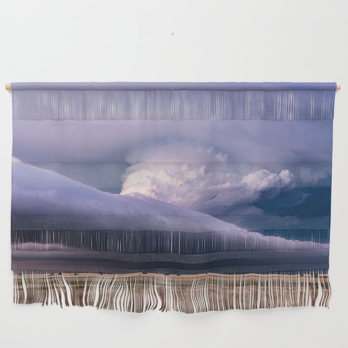 Wing Span - Supercell Thunderstorm Spans Horizon on Stormy Spring Evening in Texas Wall Hanging