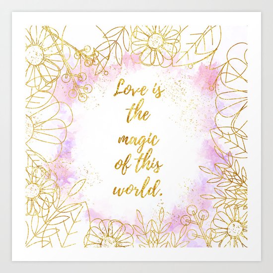 L O V E Art Print