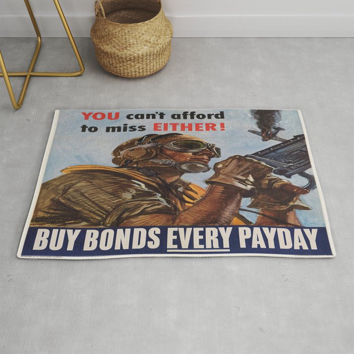Vintage poster - War Bonds Rug