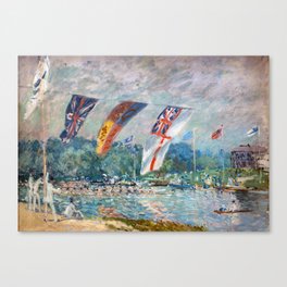 Alfred Sisley - Regatta at Molesey Canvas Print