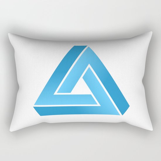 Impossible triangle Rectangular Pillow