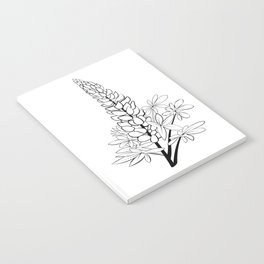 Minimalist Lupine Notebook