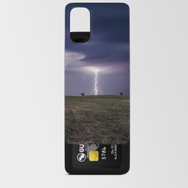 Bug Zapper - Lightning Strikes the Plains on a Stormy Night in Oklahoma Android Card Case