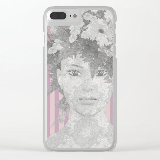 Look at me (romantic flowers vintage) Clear iPhone Case