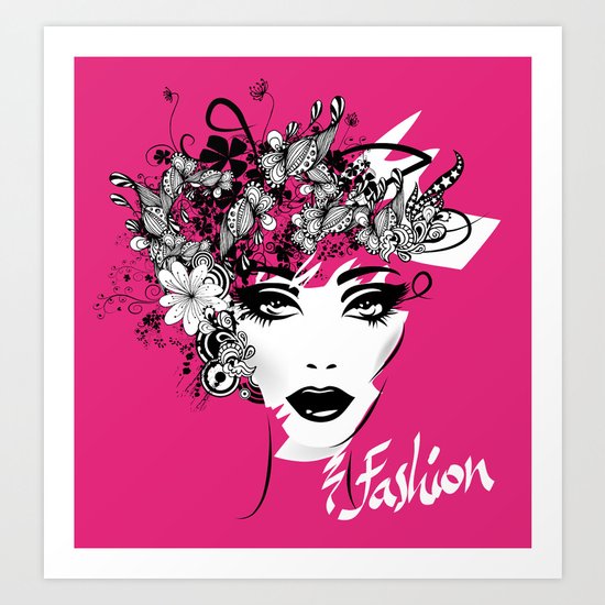 fashion illustration Art Print