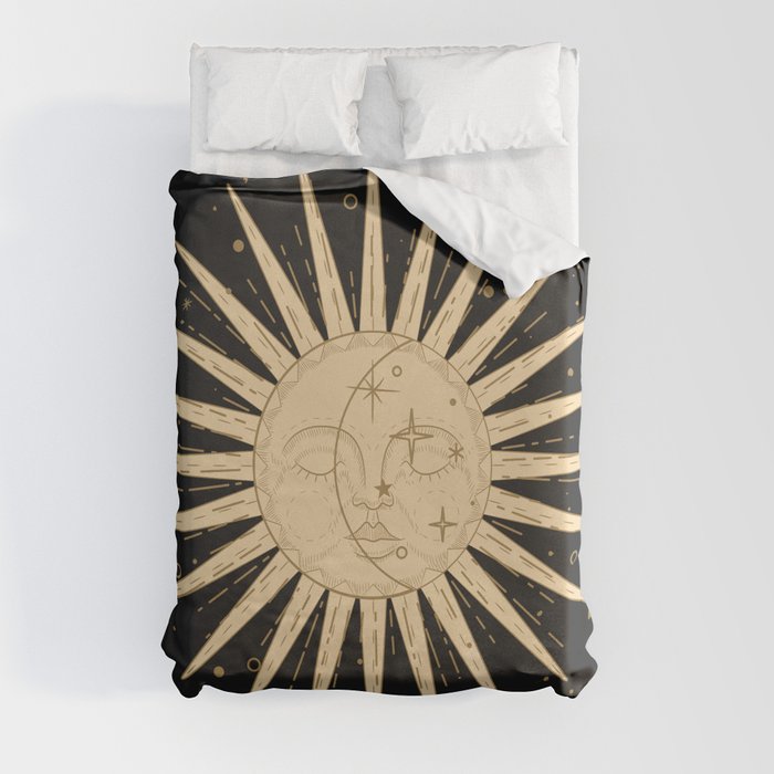 Sun And Moon in the Dark Duvet Cover