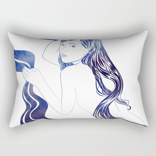 Water Nymph XXXI Rectangular Pillow
