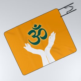 Ohm symbol Hindi Picnic Blanket