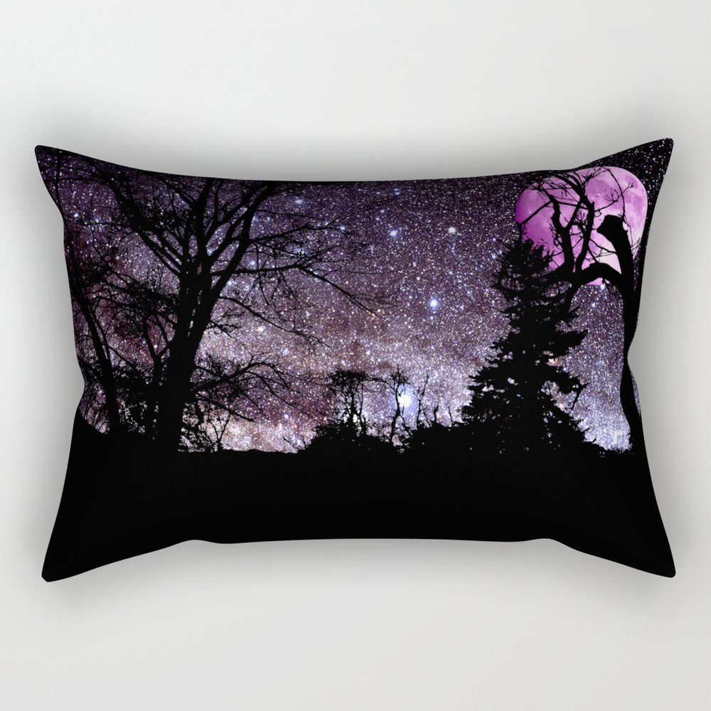 Purple Skies Rectangular Pillow by ogre_tv