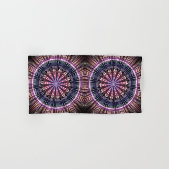 Star shine, tribal pattern mandala Hand & Bath Towel