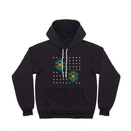 Graphic Floral Motif Hoody