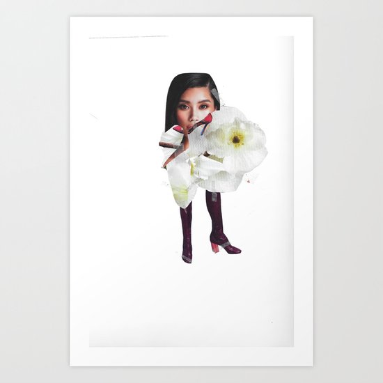 Flower Boot Art Print