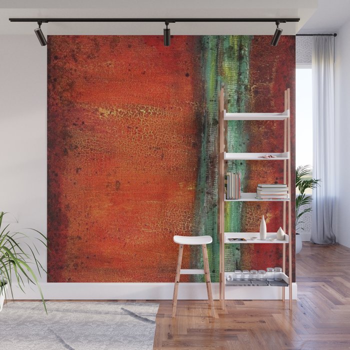Abstract Copper Wall Mural by MissDebi27 Society6