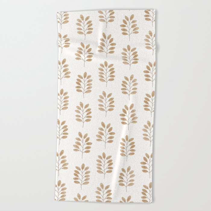 noble branches - golden Beach Towel