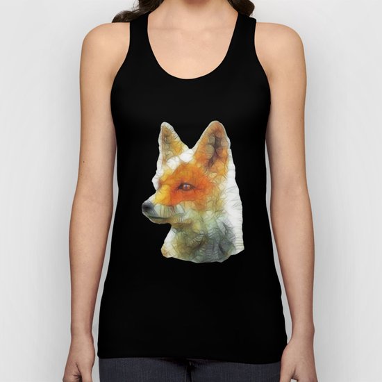 abstract fox Unisex Tank Top