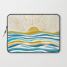 Sunrise At Sea Abstract Landscape Laptop Sleeve