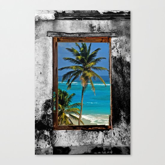 WINDOW ON PARADISE Canvas Print