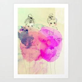 Brr its cold outside Art Print