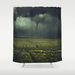 Tornado Coming (Color) Shower Curtain