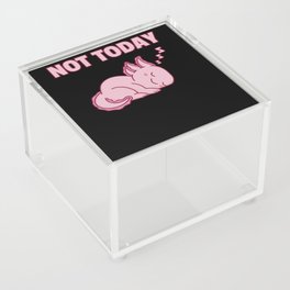 Not Today Axolotl Lovers Sweet Animals Relax Acrylic Box