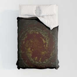 Dark rusty iron brown Comforter