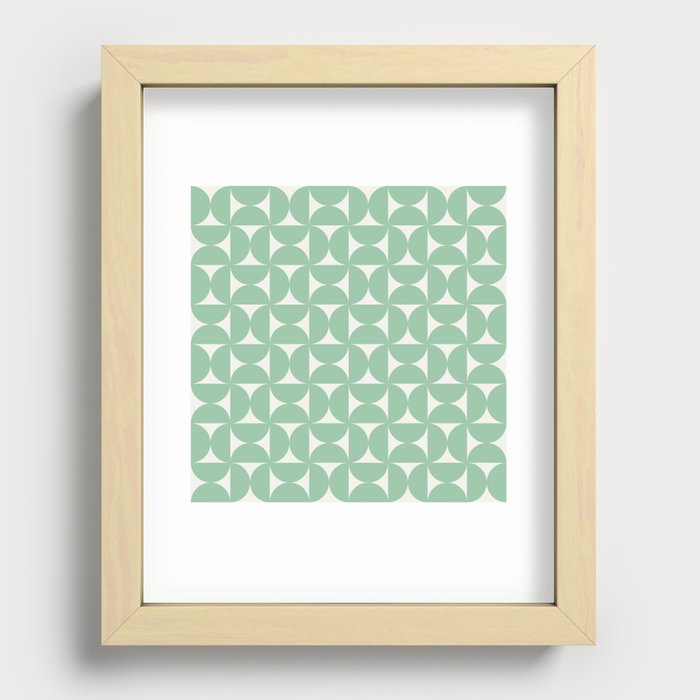 Patterned Geometric Shapes LXII Recessed Framed Print